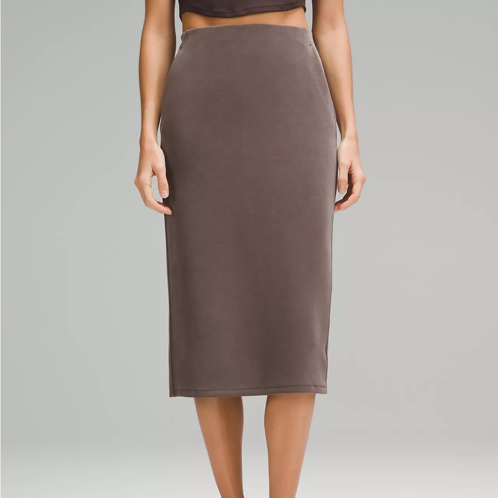 Lululemon Espresso Softstreme High-Rise Midi Skirt - Size 4